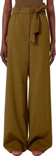 Max Mara Dame Bukser Grønn XS,