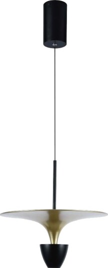 9W designer pendel   Sort/Gull 1000lm IP20 metall 30x320x100cm   Kulør : Varm