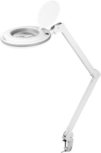 Goobay LED-förstoringslampa med klämma 9 W vit 80-730 lm dimbar 127 mm kristallglaslins 1,75x förstoring 3 dioptrier Goobay LED-förstoringslampa med klämma 9 W vit 80-730 lm dimbar 127 mm kristallglaslins 1,75x förstoring 3 dioptrier