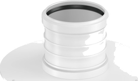 Decibel Gjennomgående mansjett 75 mm