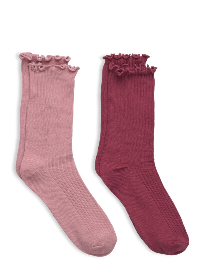 Mango 2 Pack Ribbed Socks Pink L Mango 2 Pack Ribbed Socks Pink L