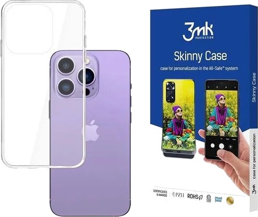 3mk iPhone 14 Pro Max Silicone Case from the Skinny Case Series Transparent