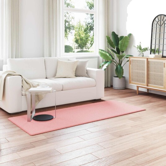 Skliikkerteppe i kunstig kaninpels OLITE Rosa 100 x 200 cm Skliikkerteppe i kunstig kaninpels OLITE Rosa 100 x 200 cm