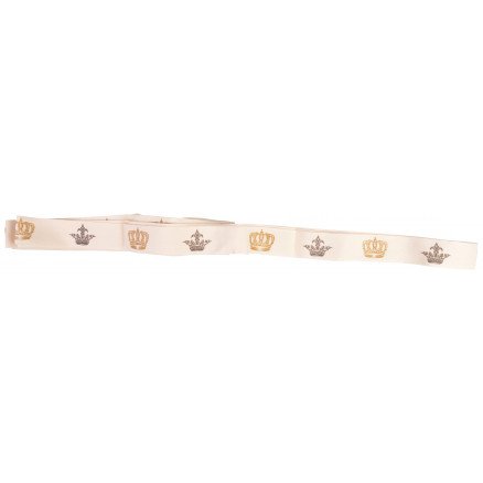 Infinity Hearts Stoffbånd/Labels bånd Krone motiver 20mm 3 meter