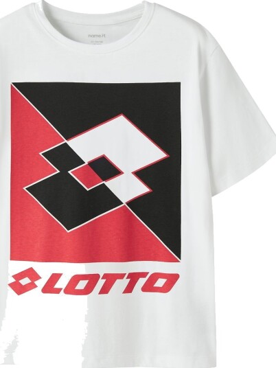 Name It T skjorte NknJonas Lotto Bright White Name It 9 10 år 134 140 T skjorte Hvit