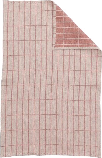 Marimekko Home Tiiliskivi Tea Towel 47X70   Pink   47X 70CM