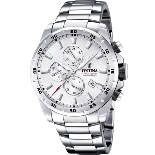 Festina Chronograph F20463/1 - Herre - 45 mm - Analog - Kvarts urverk - Mineralglas