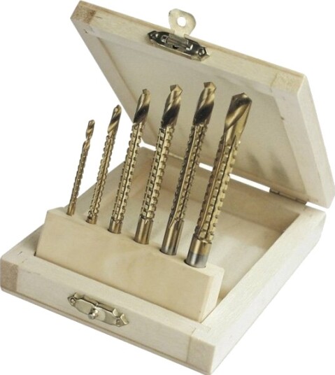 Brüder Mannesmann M54606 Hss Metallfresebor-Sett 6 Deler 3, 4, 5, 6, 6,5 Og 8 Mm Tin Sylindrisk Skaft 1 Sett Brüder Mannesmann M54606 Hss Metallfresebor-Sett 6 Deler 3, 4, 5, 6, 6,5 Og 8 Mm Tin Sylindrisk Skaft 1 Sett