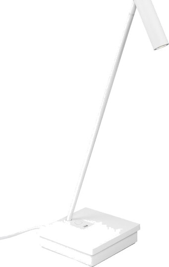 Elamp Bordlampe Med USB utgang  Hvit