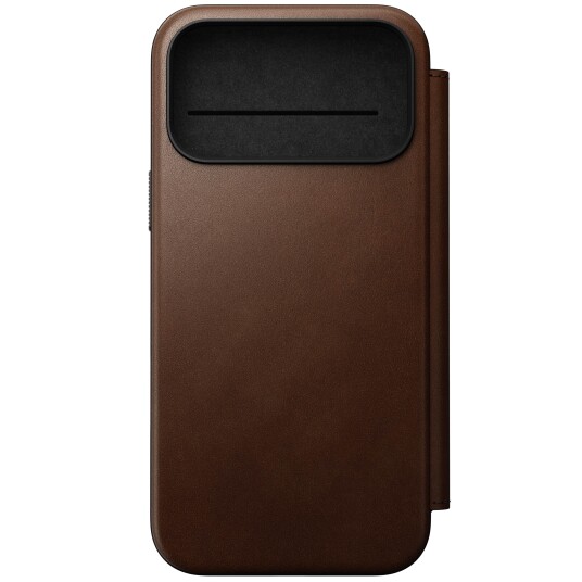 Nomad Modern Folio Skinnetui MagSafe til iPhone 17 Pro Max Brun
