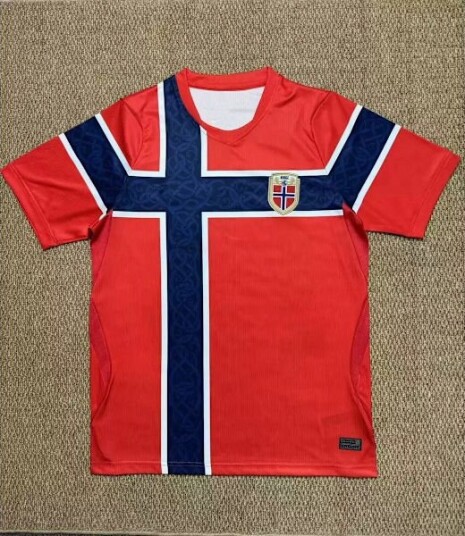 2026 World Cup Norge Herrelandslag Hjemmedrakt Voksen Nr.20 Nusa TrykkKun T skjortebt