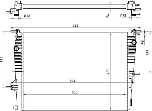 VALEO 735184 Radiator motorkjøling