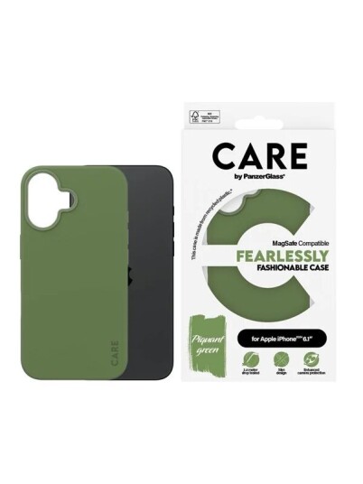 CARE by PanzerGlass MagSafe Deksel til iPhone 16 - Skarp Grønn