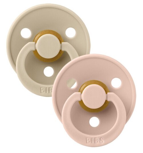 Bibs Color Smokk 2Pk Blush/vanilla Str. 1