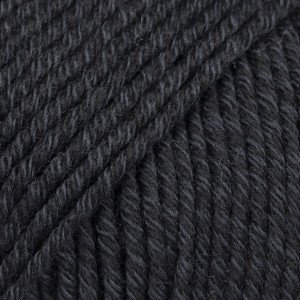 Drops Cotton Merino Garn Unicolor 02 Sort Drops Cotton Merino Garn Unicolor 02 Sort
