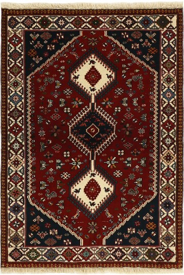 Håndknyttet. Opphav: Persia Yalameh Teppe 104x153
