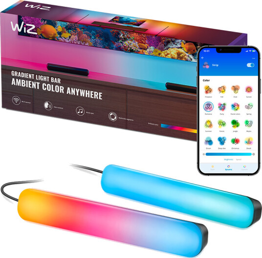 WiZ Gradient Light Bars RGBIC 2 pk. 