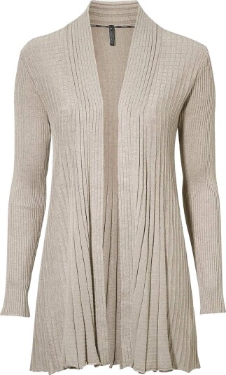 Freequent Lang , ribbet cardigan Claudisse M ( 40 )