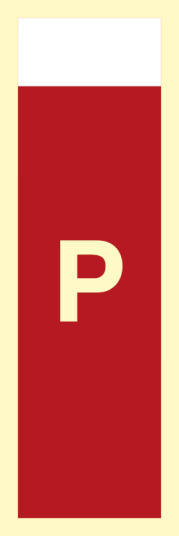 Supplementary sign powder - Etterlysende Vinyl HI150 - 150 x 50 mm