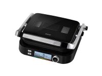 Sencor SBG 6238BK, Sort, Rektangulær, Knapper, Rotasjon, 300 x 250 mm, LCD, 2100 W