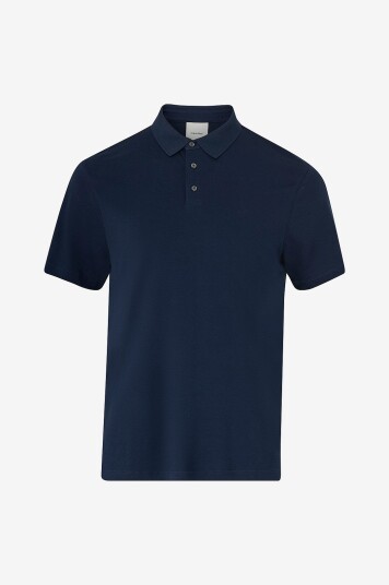 Calvin Klein - T-skjorte SS Supima Chest Emb Polo - Blå