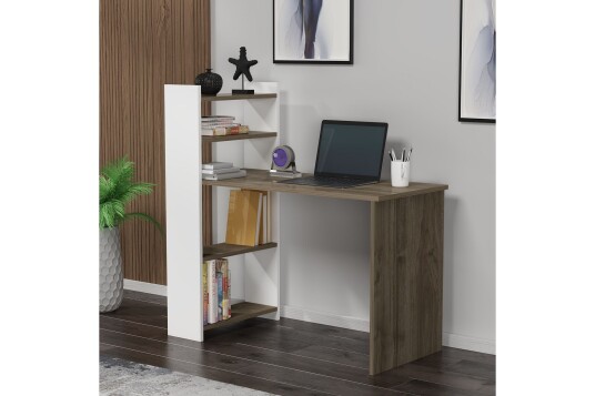 Chertsey Skrivebord 110x50 cm Brun/Hvit Hanah Home