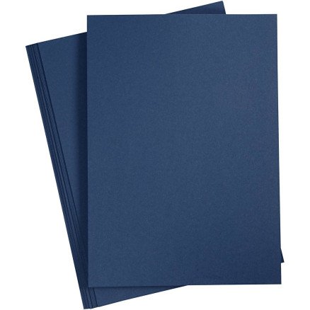 Diverse Kartong A4 ark 210x297 mm 220 g blå 10 ark 1 pk
