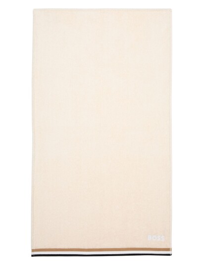 Boss Icostrip Handtowel Beige Boss Home BEIGE 55X100CM