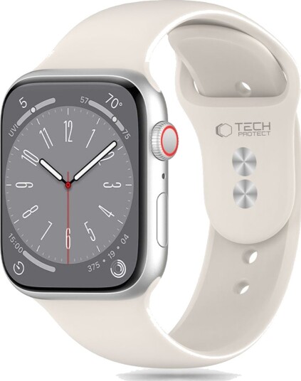Tech Protect Silikonreim for Apple Watch 38/40/41mm Beige
