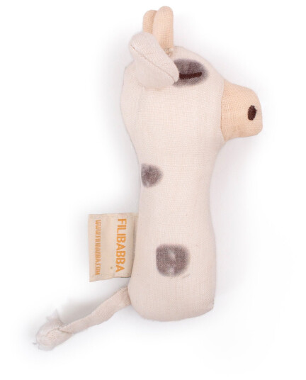 FILIBABBA Linen rattle Cow FI-02806