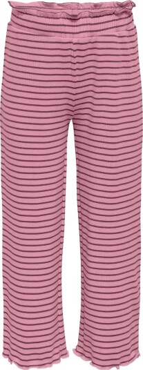 Kids Only Kmgmaude Life Stripe Wide Pant Jrs Noos   Pink   104