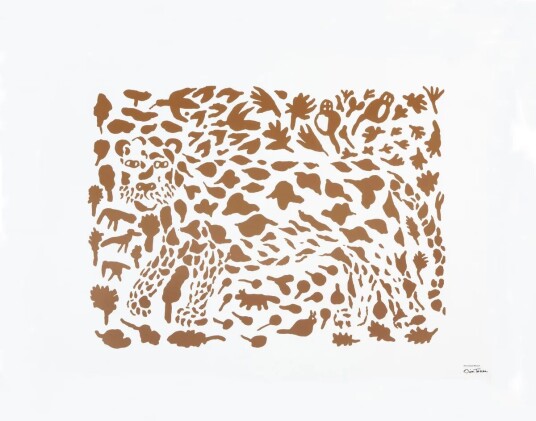 iittala Oiva Toikka Cheetah plakat brun 50 x 70 cm iittala Oiva Toikka Cheetah plakat brun 50 x 70 cm