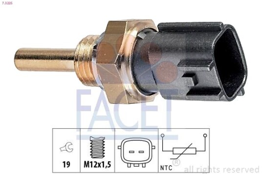 Sensor, oljetemperatur FACET 7.3225