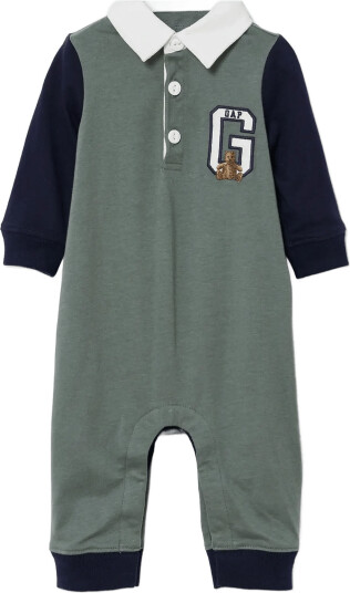 GAP Baby Rugby One Piece From The Gap Collection Khaki green 74/80 GAP Baby Rugby One Piece From The Gap Collection Khaki green 74/80