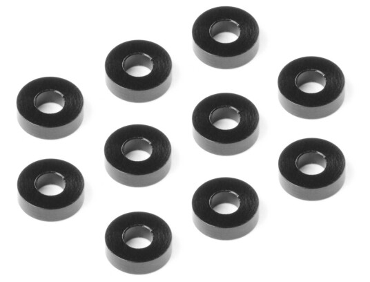 XRAY XR-303138-K Alu Shim 3x7x2mm - Black (10)