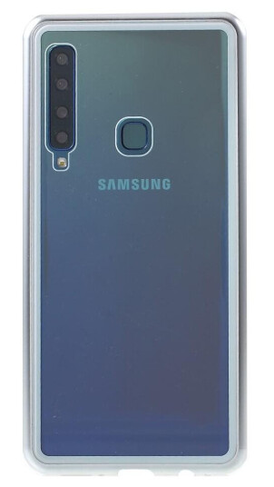INCOVER Samsung Galaxy A9 (2018) Magnetisk Deksel m. Glassbakside - Hvit