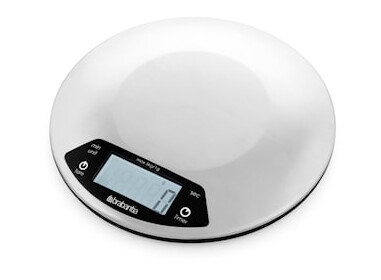 Profile kjøkkenvekt med timer Sølv Profile kjøkkenvekt med timer Sølv