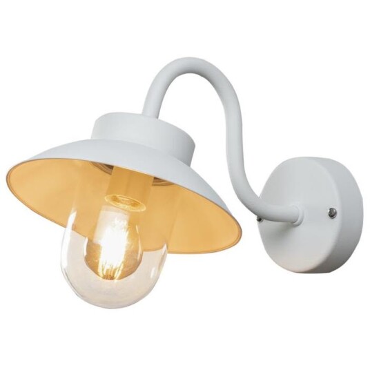 Konstsmide Vega Mini vegglampe hvit E27 Konstsmide Vega Mini vegglampe hvit E27