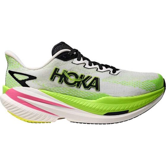 Hoka Mach X 3 Dame Wnl/White/Neon Lime 37 1/3