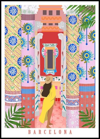 Barcelona Architecture Plakat Plakat / 100x150cm