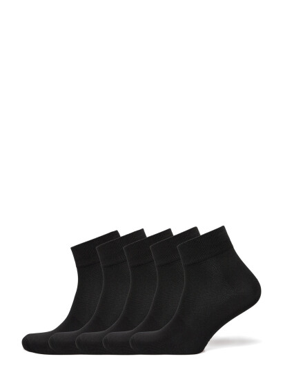 ZEBDIA 5-Pk Basic Running Socks - Black - 35-38 ZEBDIA 5-Pk Basic Running Socks - Black - 35-38