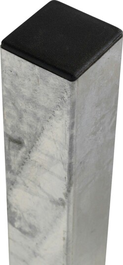 Stålstolpe PLUS 80x80 mm for Nedstøping Galvanisert Stål, H: 2680 mm