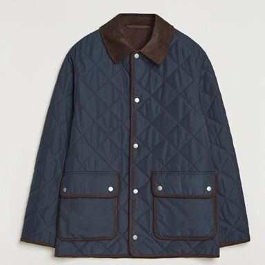 GANT Quilted Fleece Jacket Evening Blue GANT Quilted Fleece Jacket Evening Blue