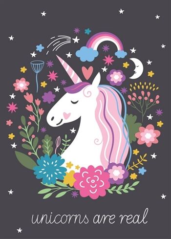 Borg Living Fleecepledd Unicorn 100x140 cm Fleece teppe Borg Living Fleecepledd Unicorn 100x140 cm Fleece teppe