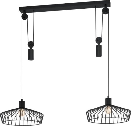 Eglo Winkworth Langbordlampe 2Xe27 Mørk Bronse Eglo Winkworth Langbordlampe 2Xe27 Mørk Bronse