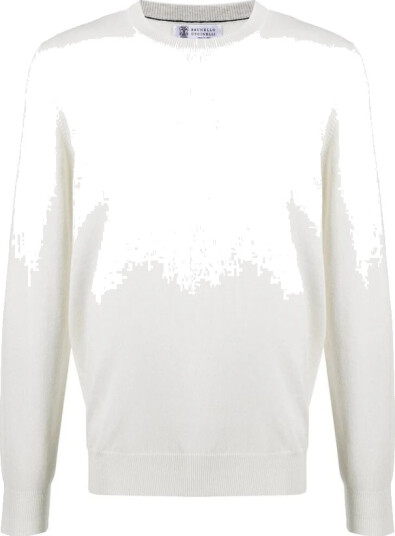 Brunello Cucinelli Herre Strikkevarer Hvit 2XL,