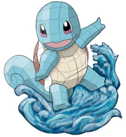 Spin Master 4D Puslespill Pokémon Squirtle 30 cm - Byggesett for Barn fra 12 år
