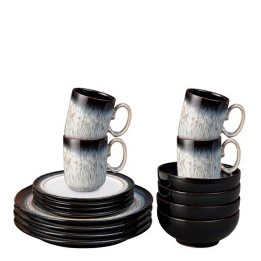 Denby  Halo tallerkenssett 16 deler