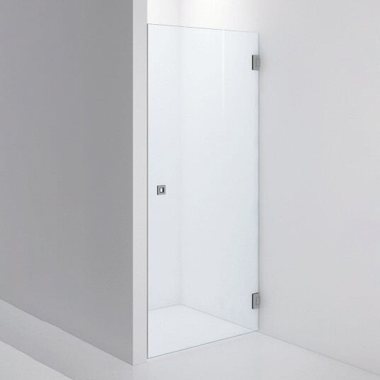 INR Iconic Nordic Rooms Dusjnisje ARC 2 Måltilpasset Brushed Stainless / Timeless Klart Glass