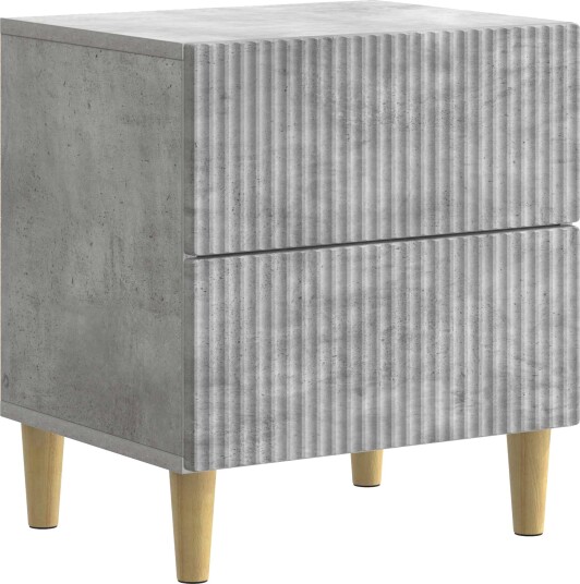  Nattbordskap Betonggrå 43 x 34,5 x 48 cm Konstruert tre